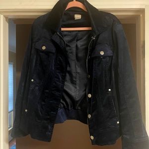 Dark navy denim style jacket
